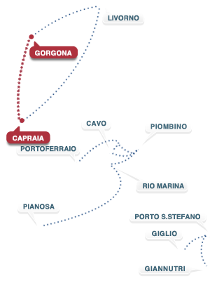 Tratta Gorgona - Capraia - Gorgona