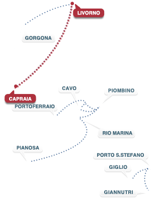 Tratta Livorno – Capraia – Livorno