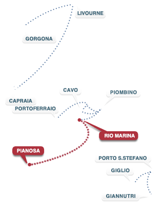 Ligne Rio Marina - Pianosa - Rio Marina