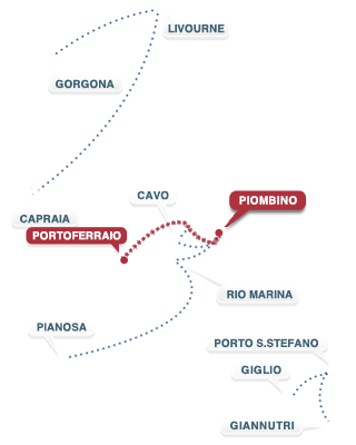 Ligne Piombino - Portoferraio - Piombino Ligne Piombino - Portoferraio - Piombino